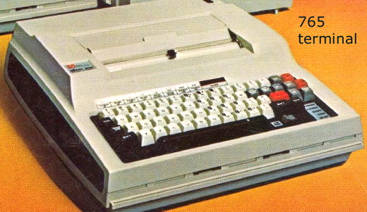 TI 765 terminal