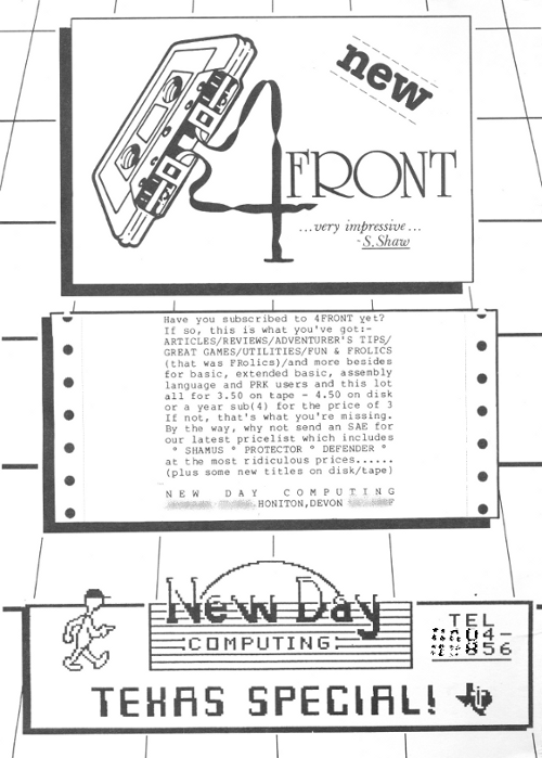 New Day Computing Advert 1 for 4Front diskazine