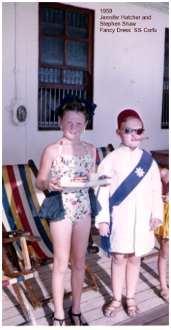 jennifer hatcher and stephen shaw 29/9/1959 fancy dress on ss corfu