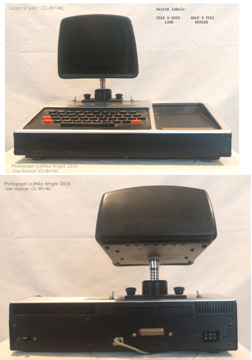 TI Computer with montor mounted on console