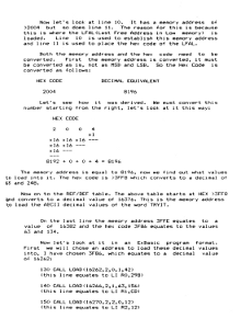 ear june 87 machine code