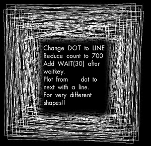 random attractor lines