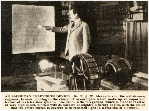 AN AMERICAN TELEVISION DEVICE. Dr. E. F. W. Alexanderson