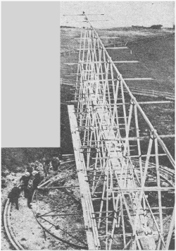 revolving beam radio aerial