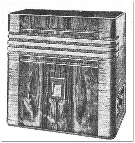 advert for 1935 Radio Instruments Ritz radio receiver