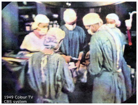 example of 1949 colour tv picture