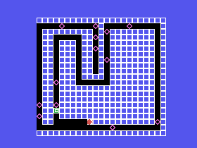 screen dump of game The Beetle Walk screen image of program