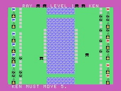 screen dump of game Cannonball Chess screen image of program