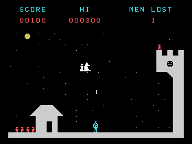 screen dump of game Halloween screen image of program