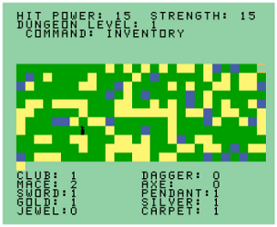 Sceptor of Kzirgla screen grab, game by Bill Kuhl screenshot of game