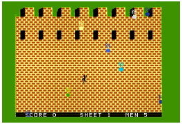 screen shot from game The Wall
