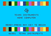 TI-99/4a opening screen